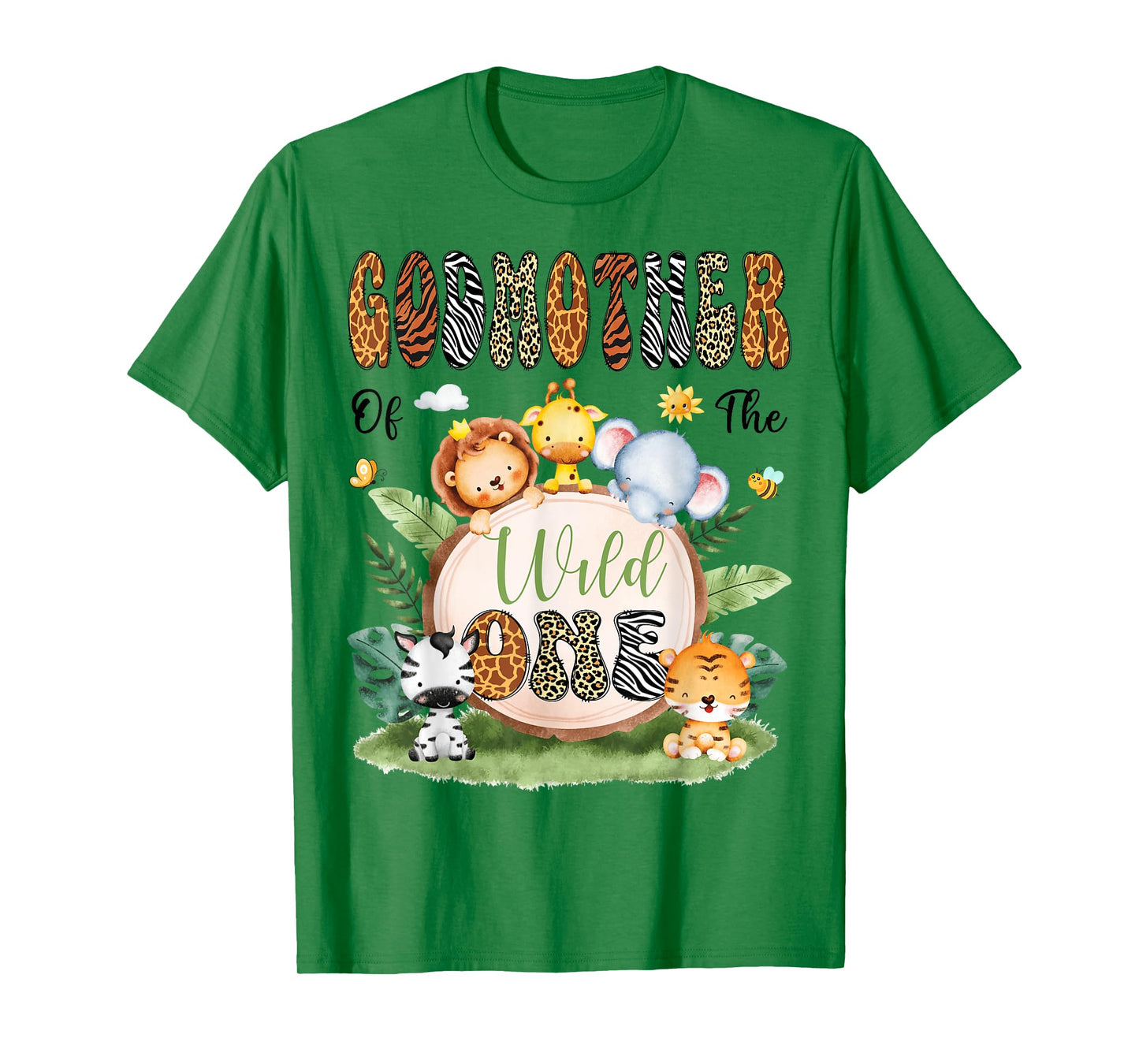 GodMother Of The Wild One Safari Jungle 1St Birthday Boy T-Shirt