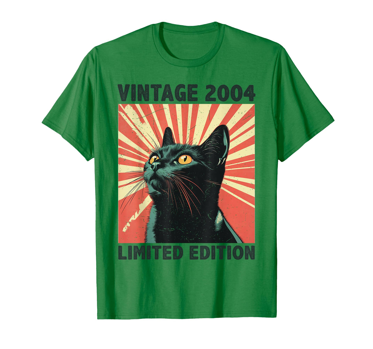 21 Years Old Gift Vintage 2004 Cat Lover 21st Birthday Retro T-Shirt for Men Women Kids
