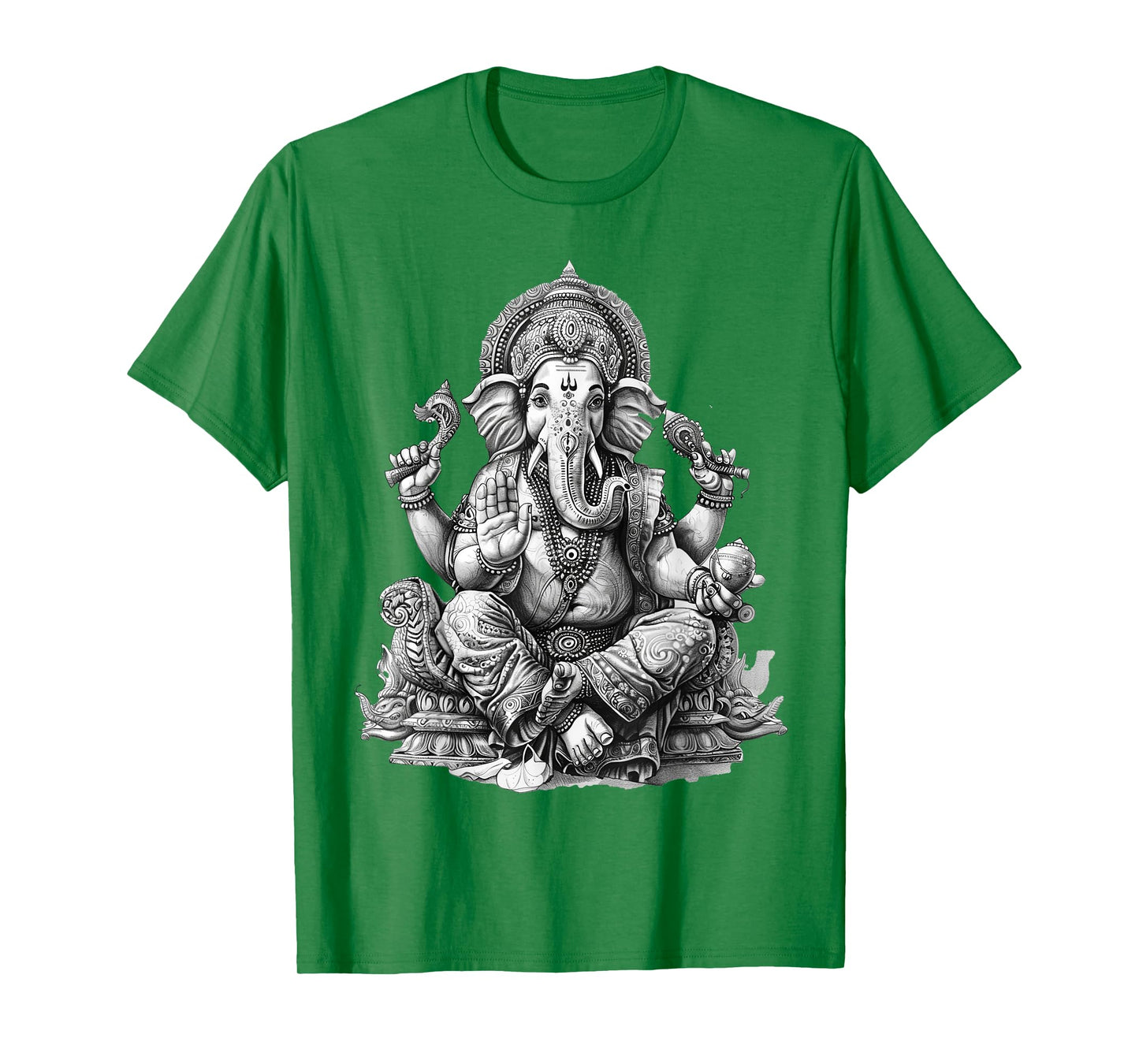 Ganesh spiritual hindu god elephant yoga meditation T-Shirt