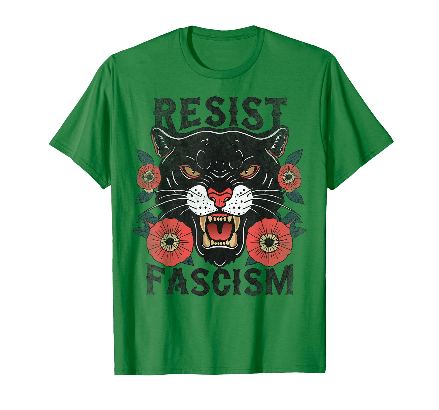 Resist Fascism Tiger Anti-Trump Social Justice Feminist T-Shirt