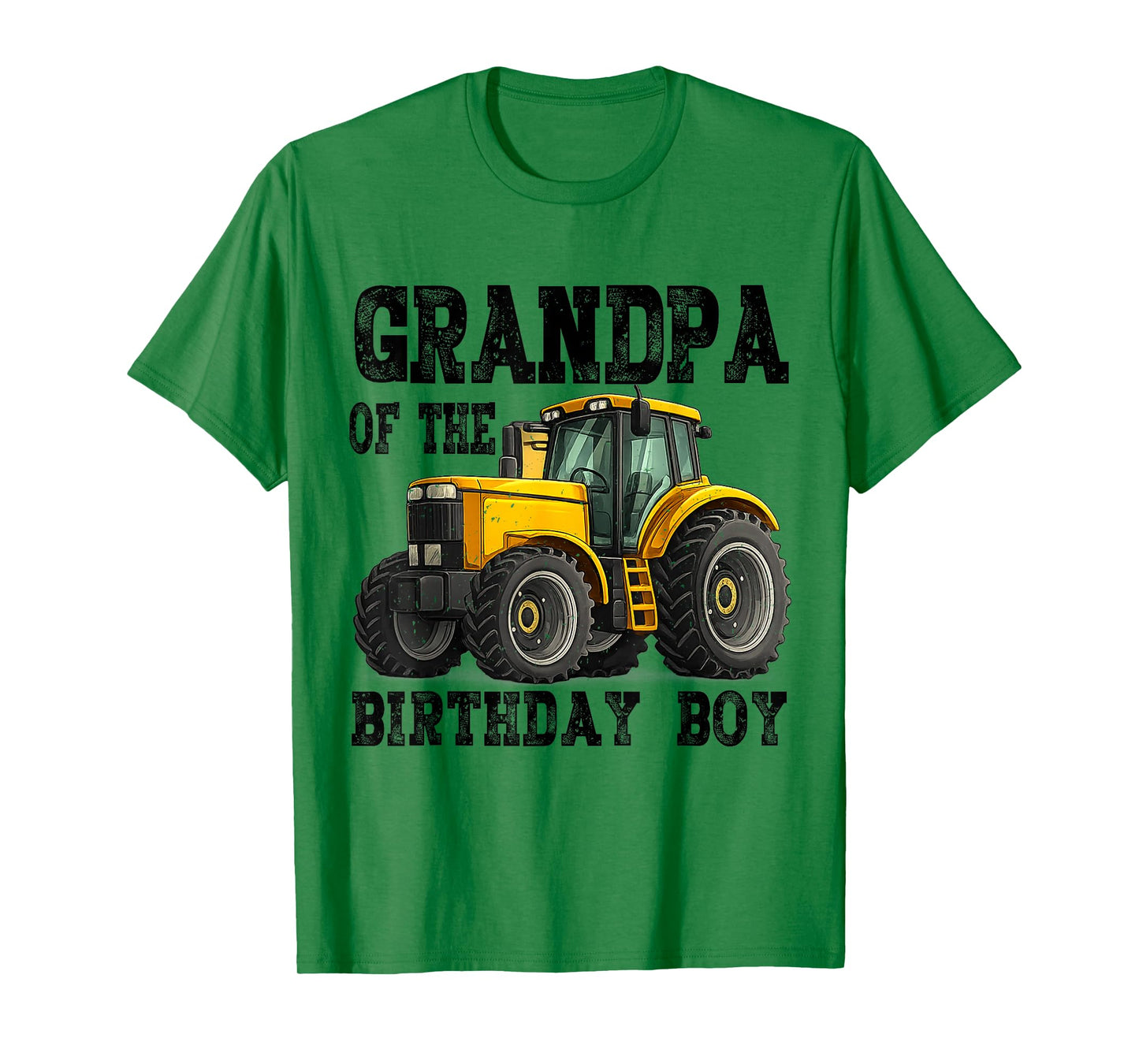 Grandpa of The Birthday Boy Family Tractors Farm Trucks T-Shirt