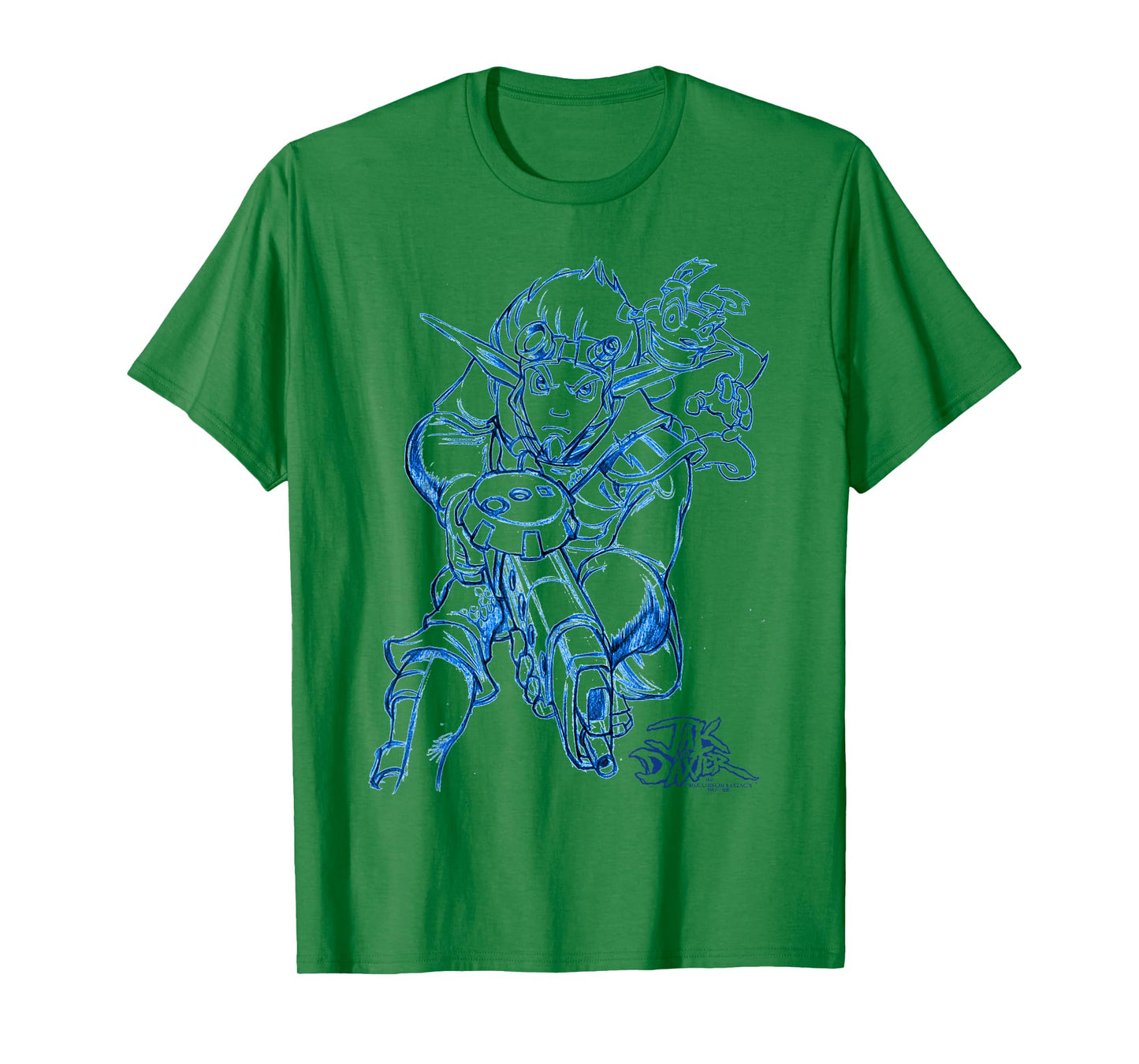 PlayStation Jak & Daxter Duo Action Pose Concept Art T-Shirt