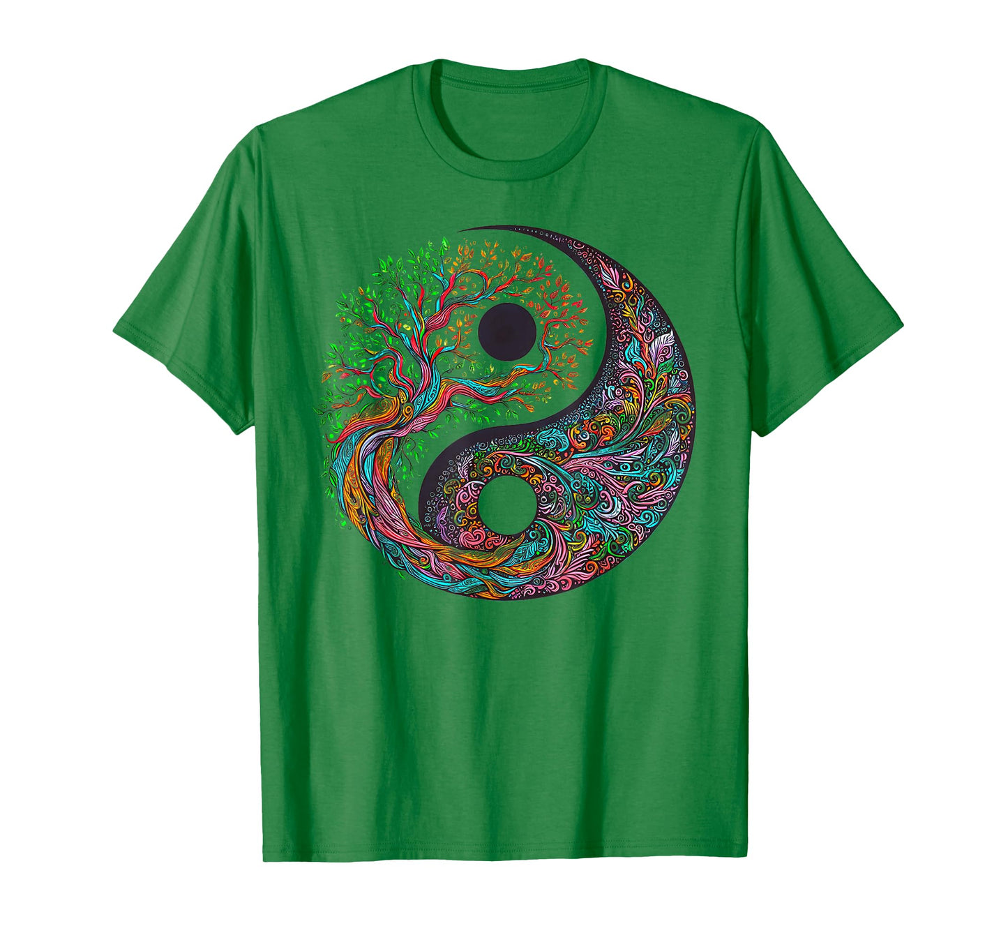 Yin Yang Tree of Life Taoist Symbol Yoga Meditation Buddhist T-Shirt