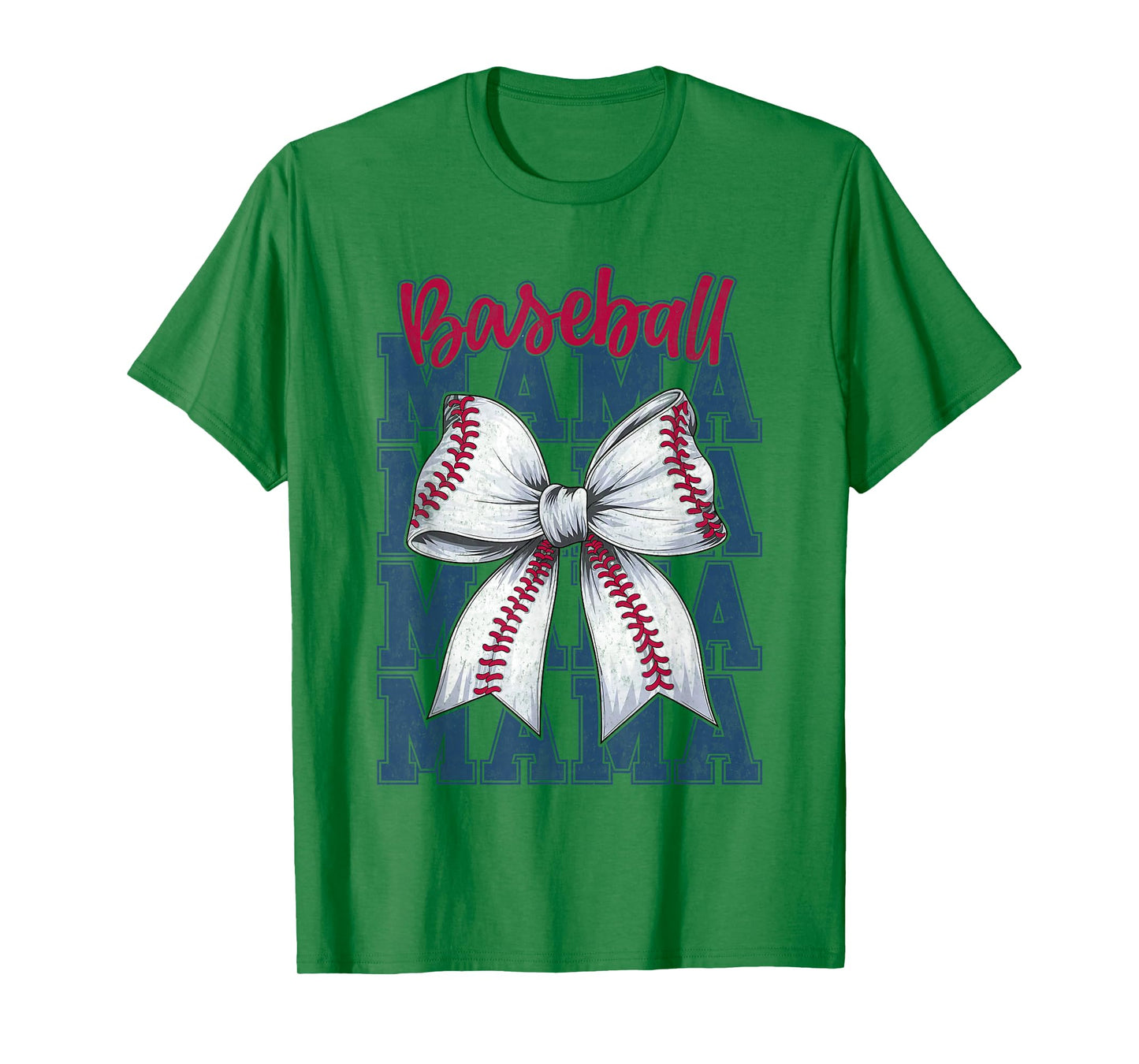 Baseball Mama Coquette Bow Game Day Baseball Mom Mother T-Shirt