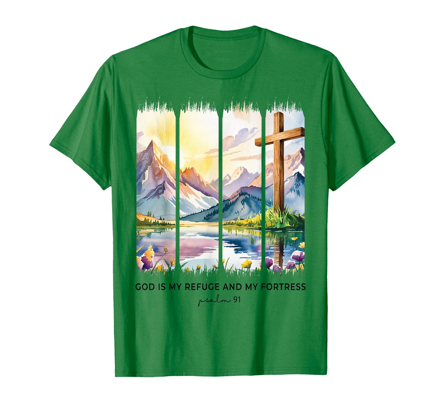Psalm 91 Christian Girl Faith Based Encouragement Women T-Shirt
