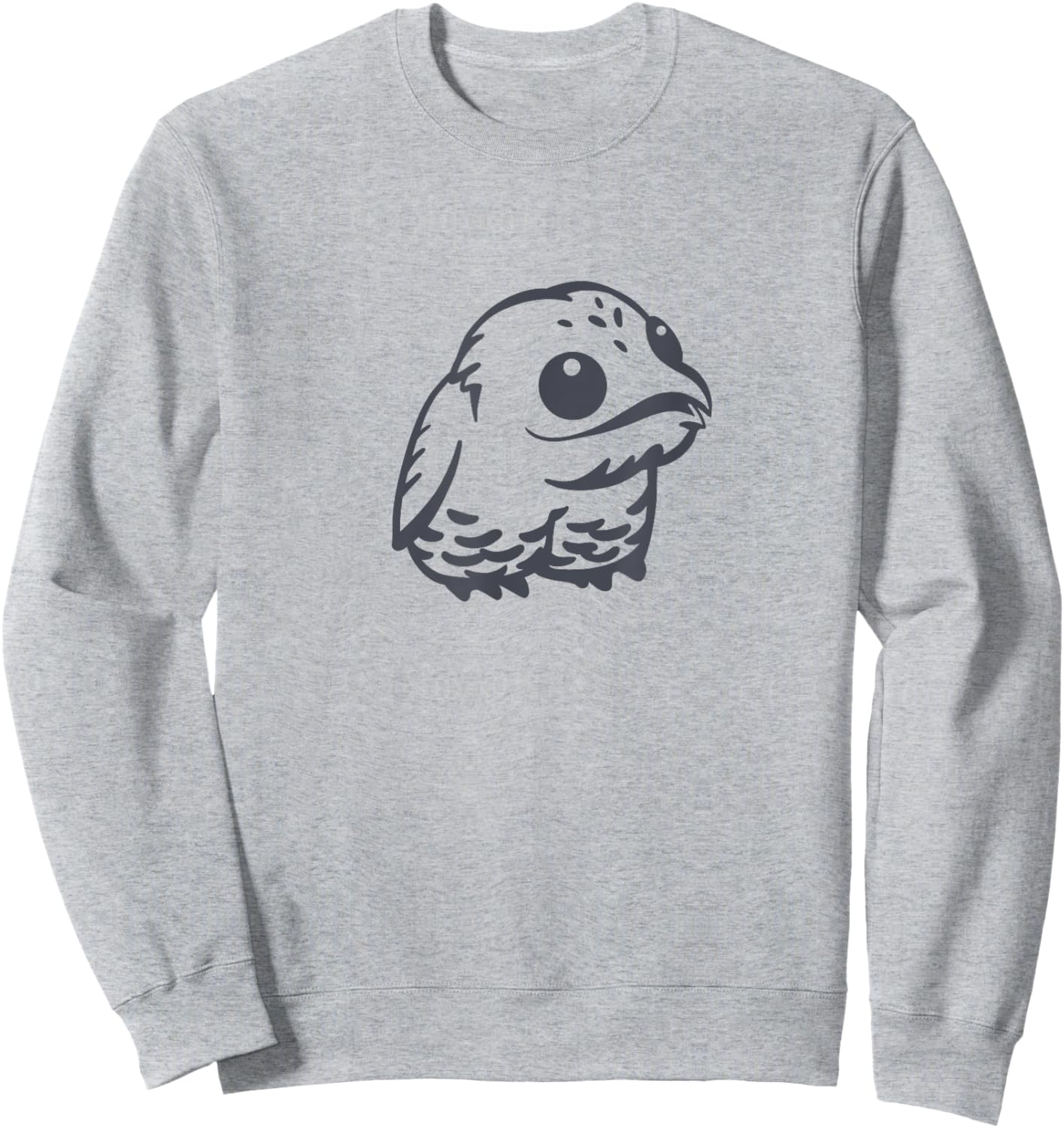 Potoo, cute and weird bird. Stylized art for Urutau lovers Sweatshirt - Sweatshirt | Ash