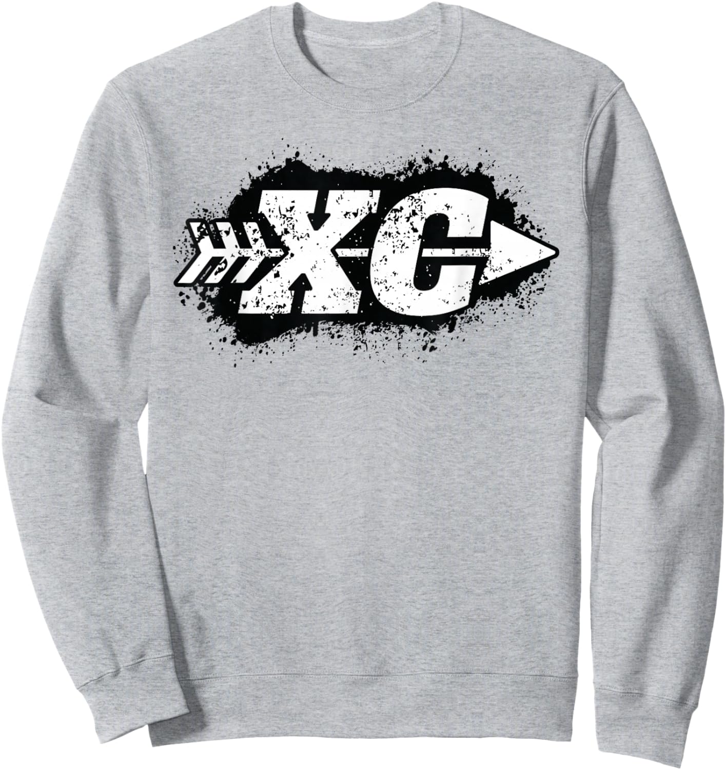 CX - Grunge Cross Country Running Sweatshirt - Sweatshirt | Ash
