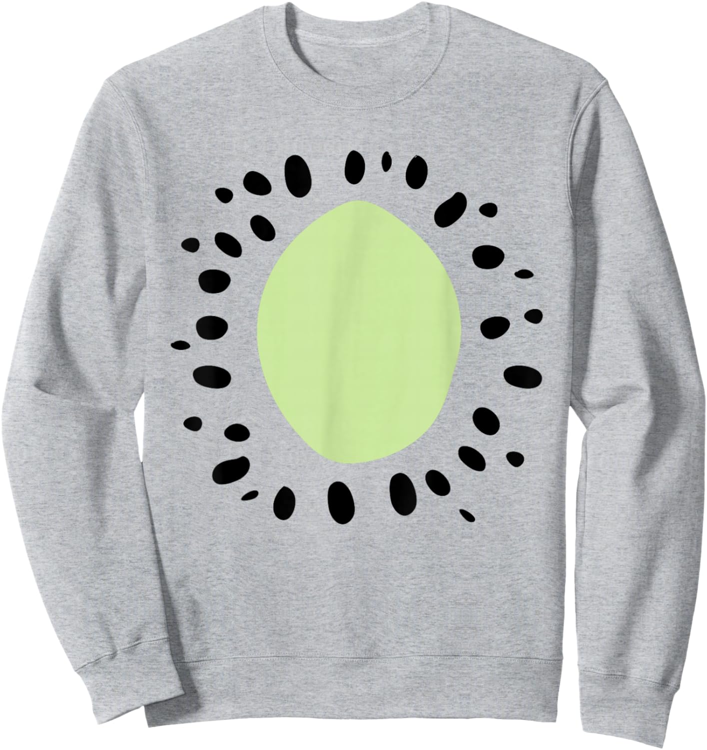 Kiwi Halloween Costume Cute Easy Fruit DIY Halloween Sweatshirt - Sweatshirt | Ash