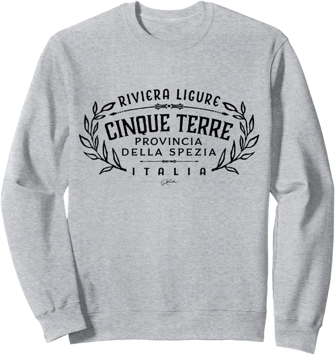JCombs: Cinque Terre, Italy, Retro Sweatshirt - Sweatshirt | Ash
