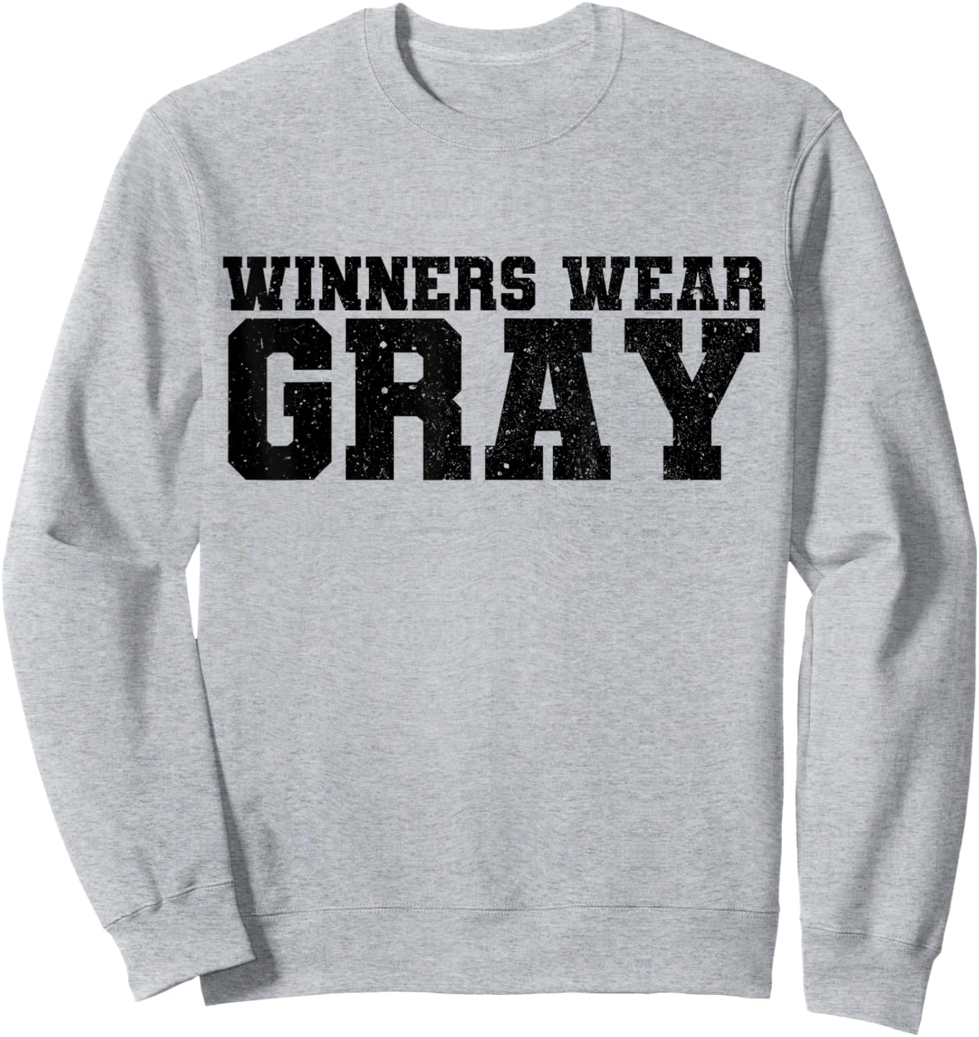 Winners Wear Gray Color War Camp Team Competition Group Sweatshirt - Sweatshirt | Ash