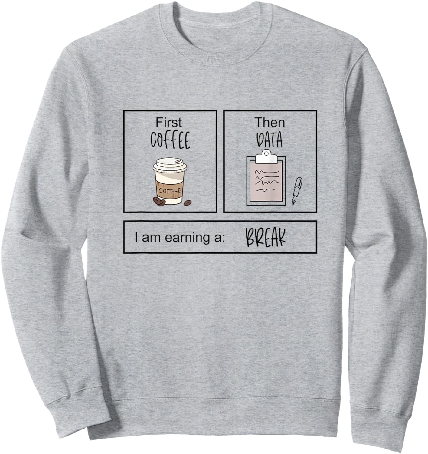 First Coffee Then IEP Teacher SPED Teacher Coffee Lover Gift Small Sweatshirt - Sweatshirt | Ash