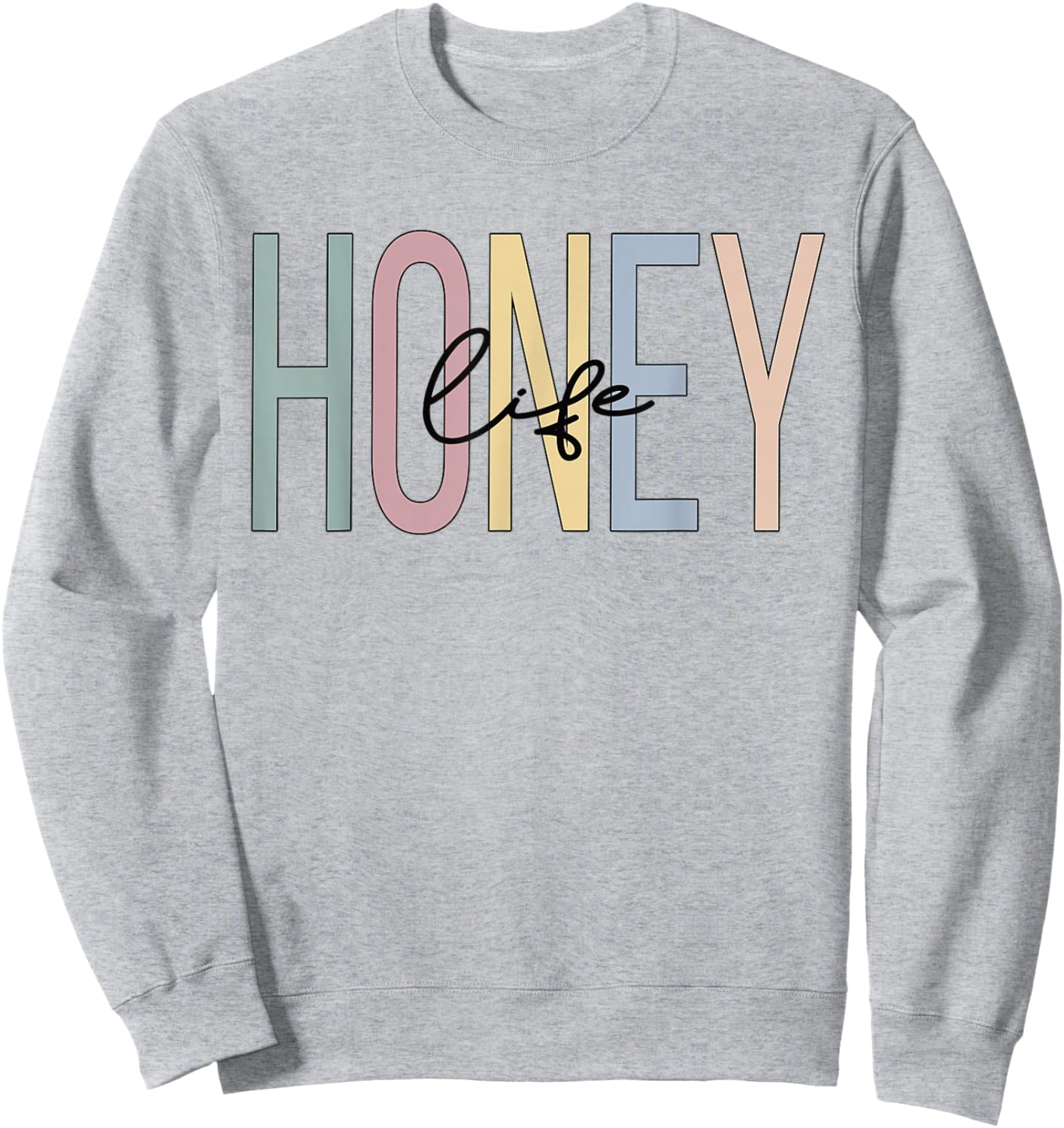 Honey Life Honey Grandma Boho Honey Grandmother Sweatshirt - Sweatshirt | Ash