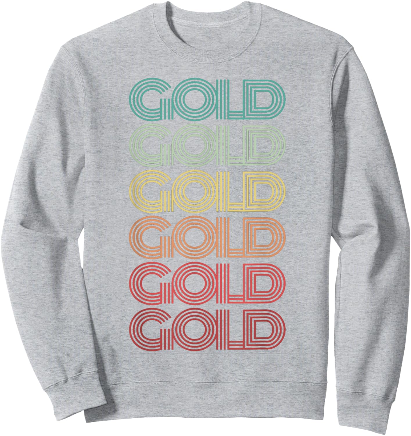 Retro Team GOLD Summer Camp War Game Sports Color 70's Women Kids Sweatshirt - Sweatshirt | Ash