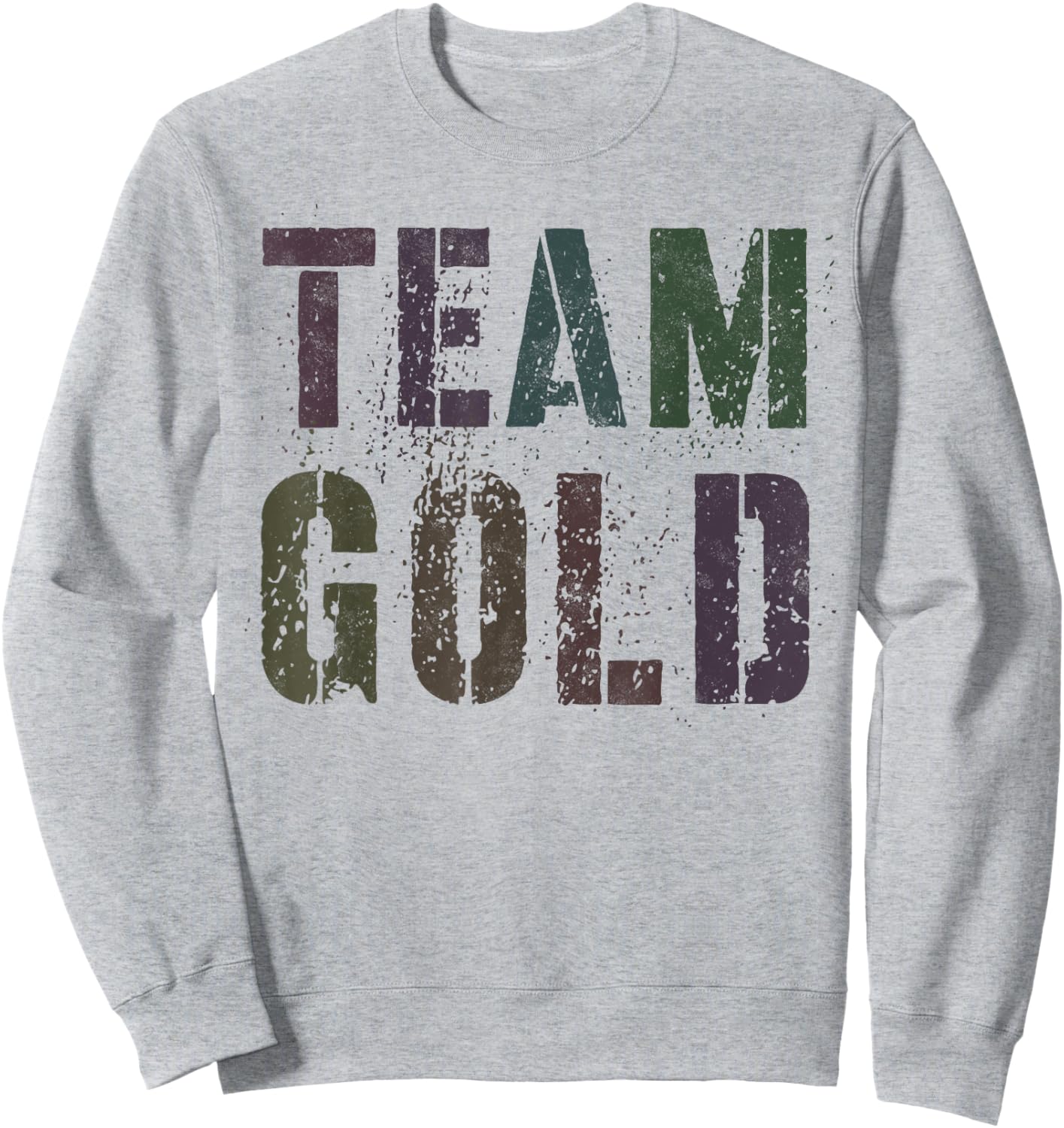 Vintage TEAM GOLD Summer Camp War Game Childhood Cancer Women Kids Sweatshirt - Sweatshirt | Ash