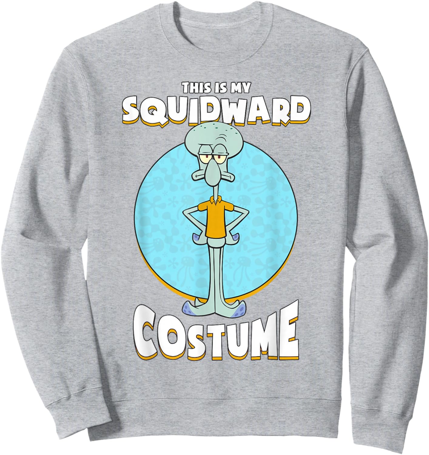 Spongebob Squarepants Halloween This is My Squidward Costume Sweatshirt - Sweatshirt | Ash