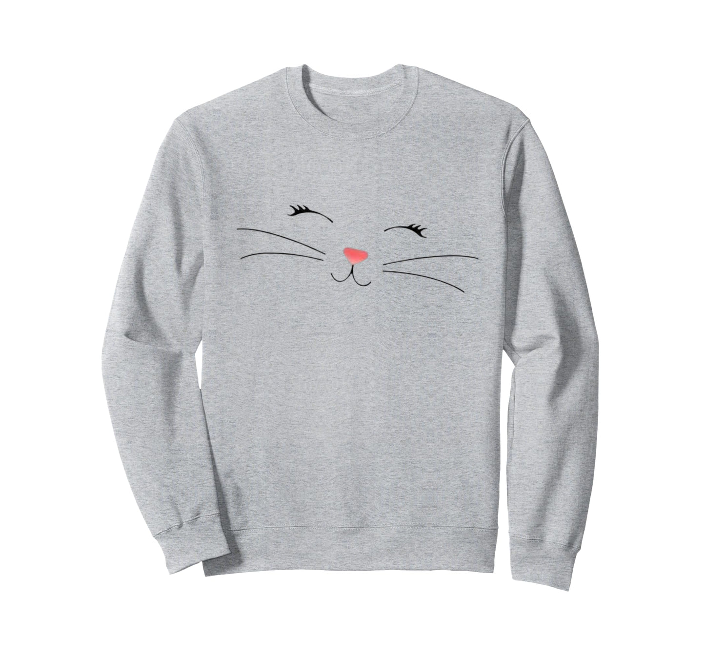 Cute Cat Face Nose & Whiskers – Kitty Design for Cat Lovers T-Shirt