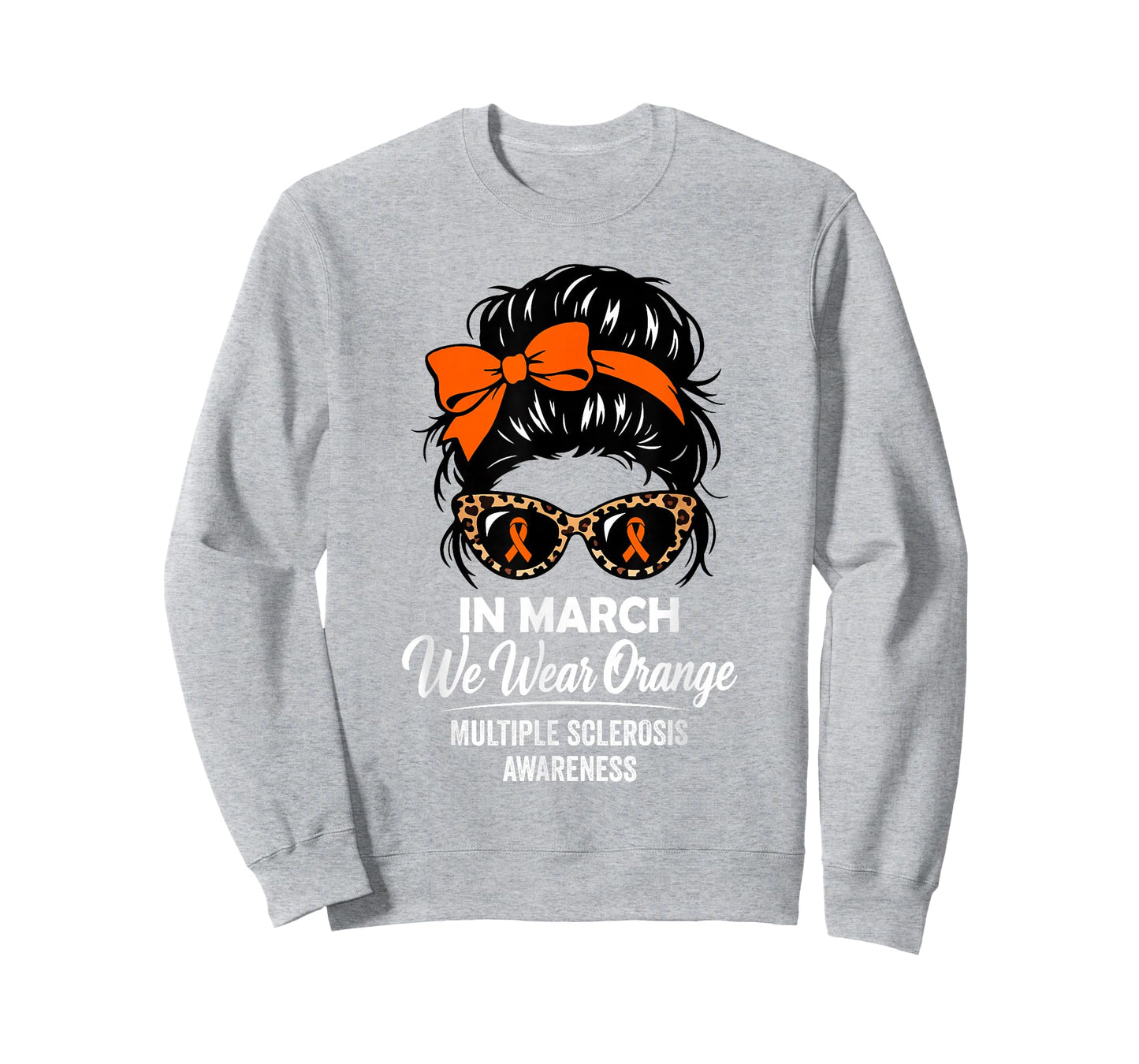 in March We Wear Orange MS Multiple Sclerosis Awareness T-Shirt