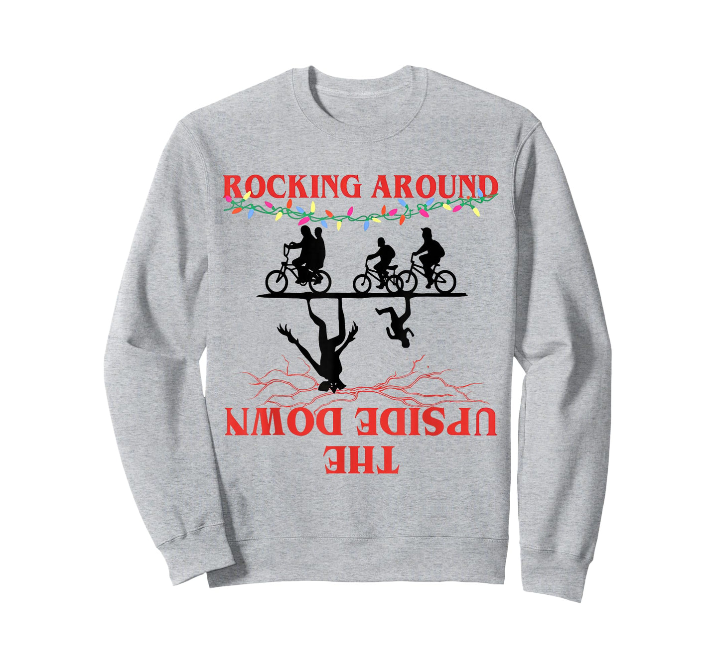Rocking Around Upside Down Christmas Lights Adventure T-Shirt