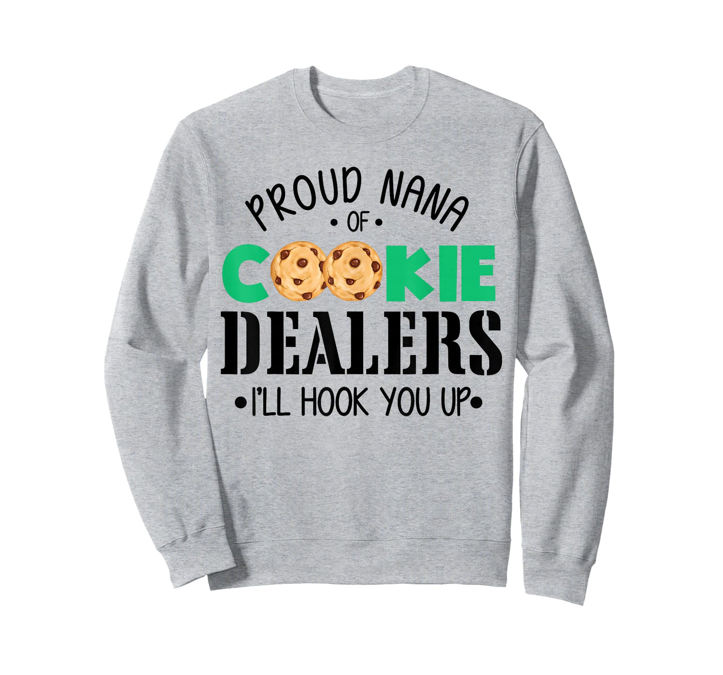 Groovy Proud Nana of A Cookie-Dealer Scouting Grandma T-Shirt