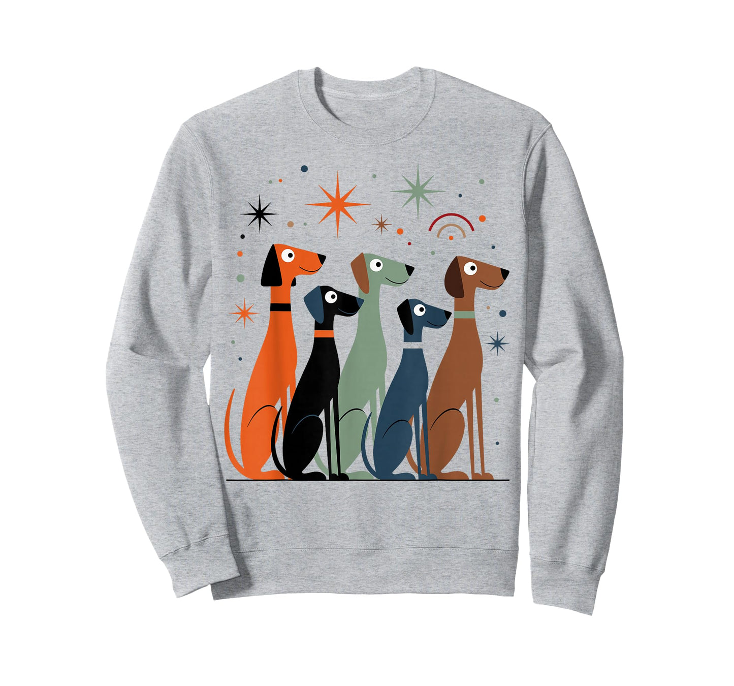 Mid-Century, Retro Dogs, Modern Atomic Age, 50s & 60s Style T-Shirt