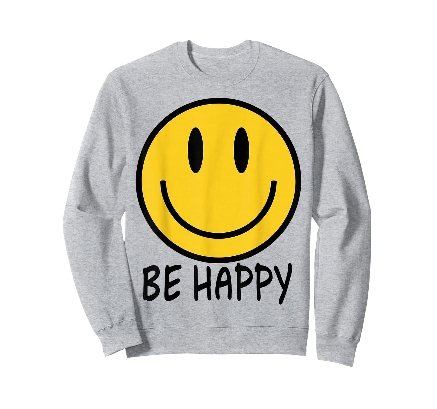 Be Happy 70s 80s Yellow Smile Face Happy Smiling Face Kids T-Shirt