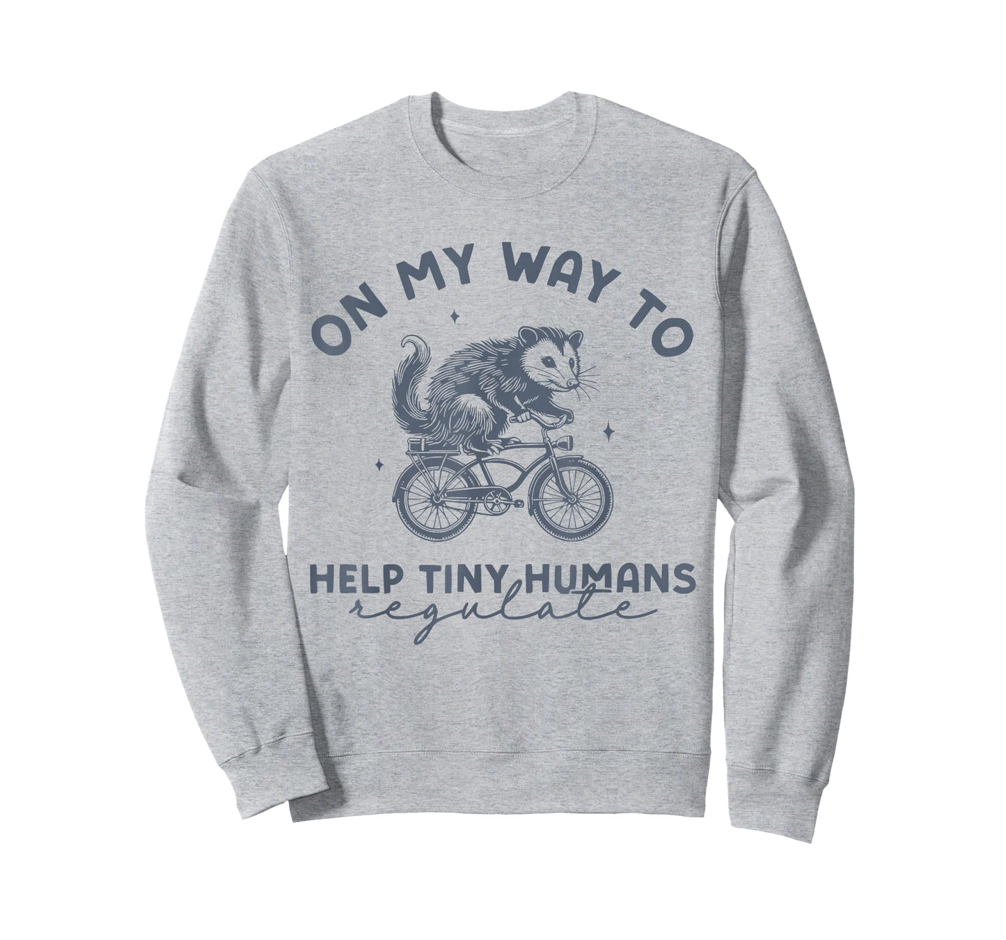 On My Way to Help Tiny Humans Regulate Funny Opossum Autism T-Shirt