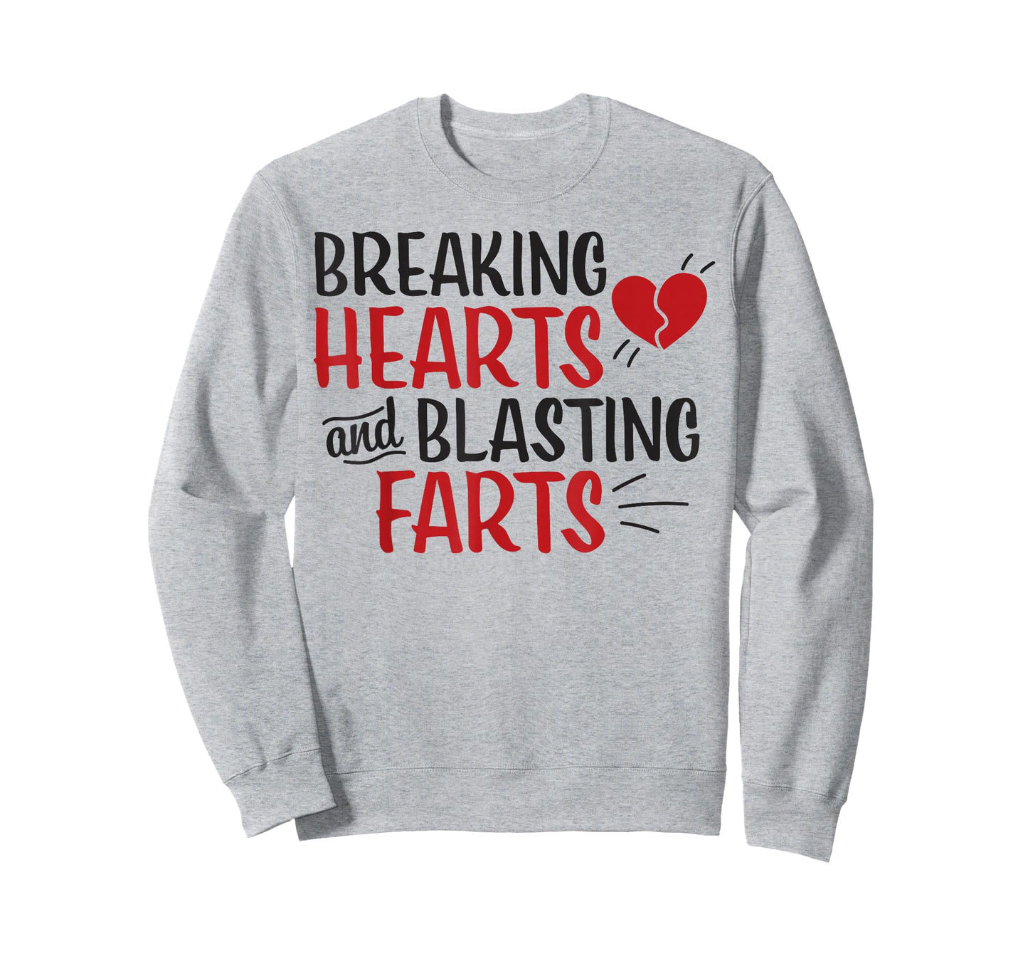 Funny Breaking Hearts and Blasting Farts Valentines Day Kids T-Shirt