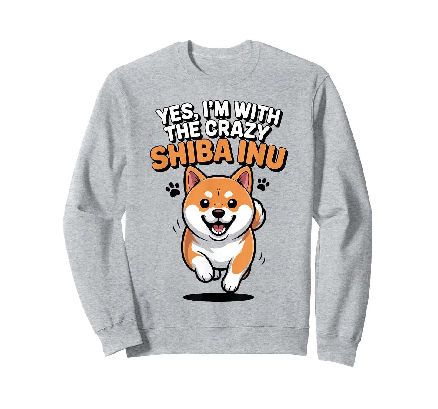 Funny Cute Pet Dog Japanese Yes I'm with The Crazy Shiba Inu T-Shirt