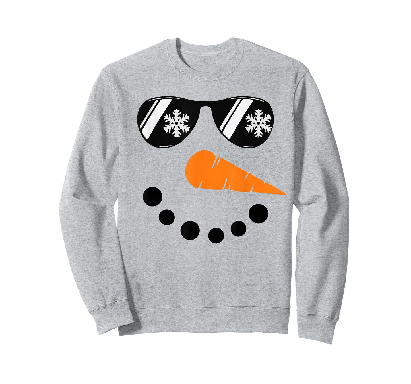 Snowman Face Winter Christmas for Men Boys and Kids T-Shirt