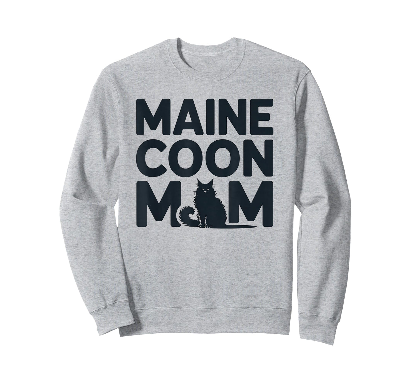 Minimalist Maine Coon Cat Mom Design for Cats Lover T-Shirt