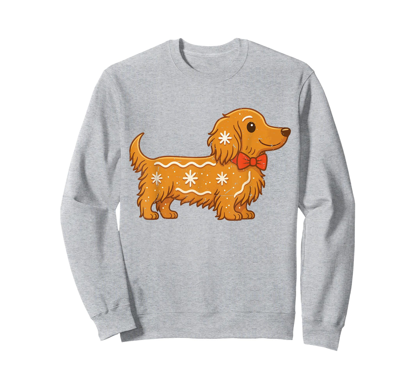 Gingerbread Long Hair Dachshund Christmas Pajama Toddler Boy T-Shirt