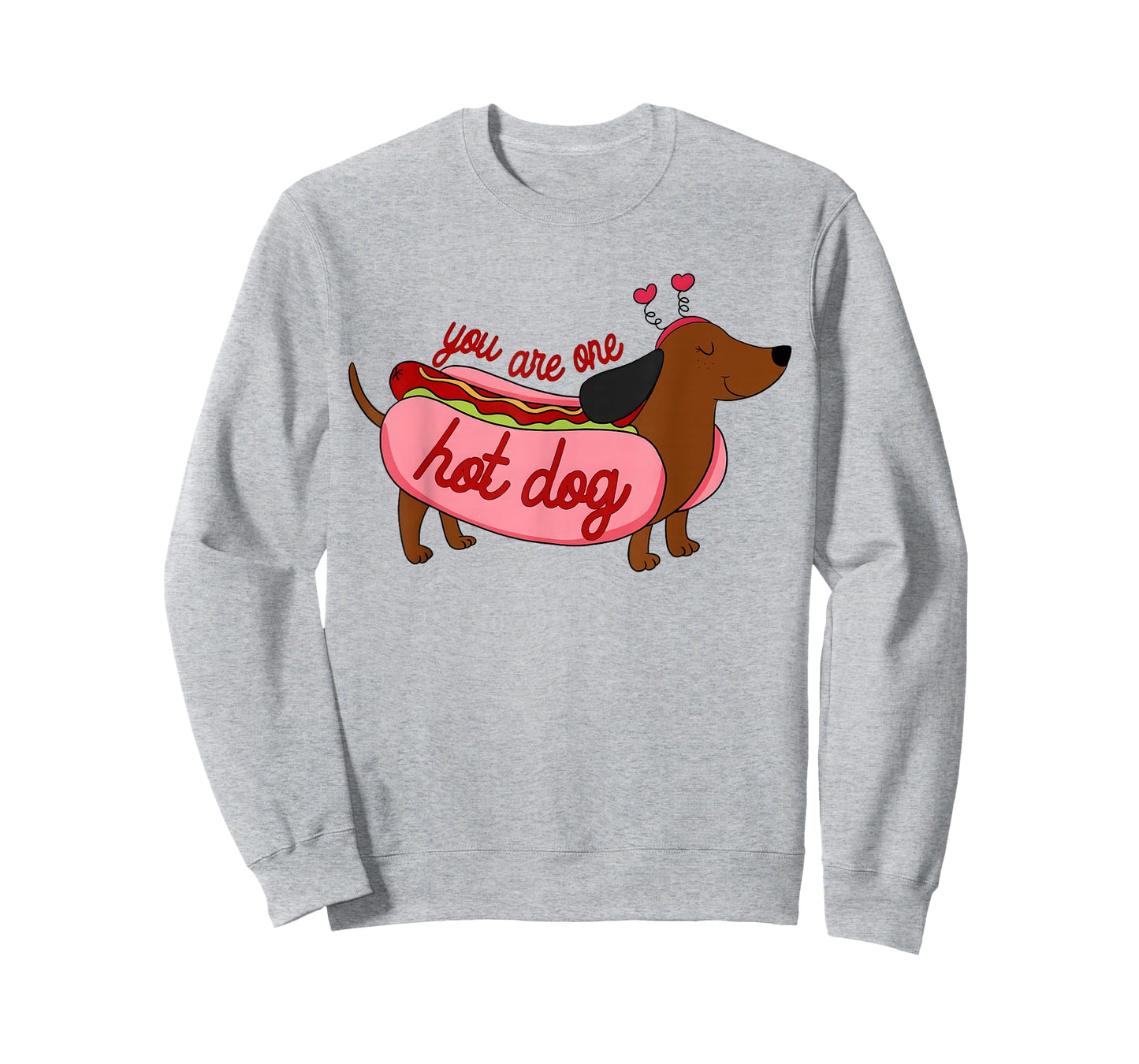 Valentine You are One Hot Dog Cute Dachshund Wiener Dog T-Shirt