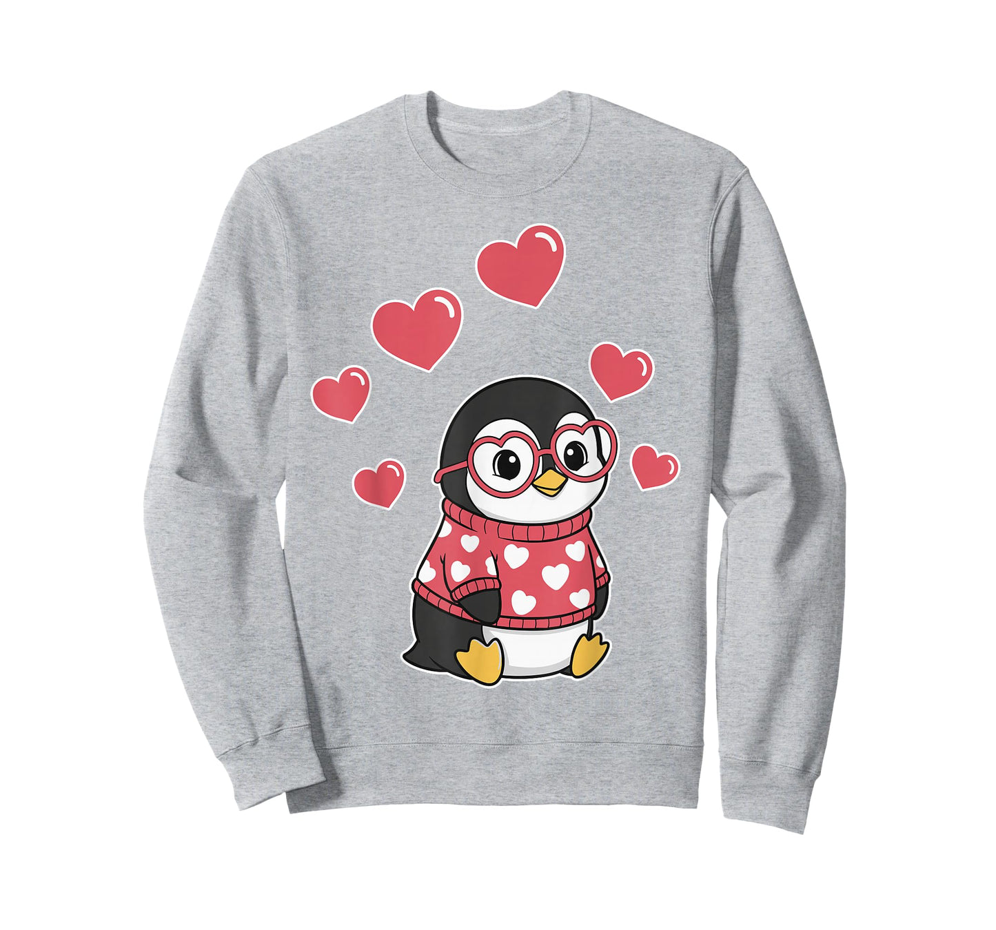 Kawaii Penguin with Hearts Funny Penguin Lover for Girls T-Shirt