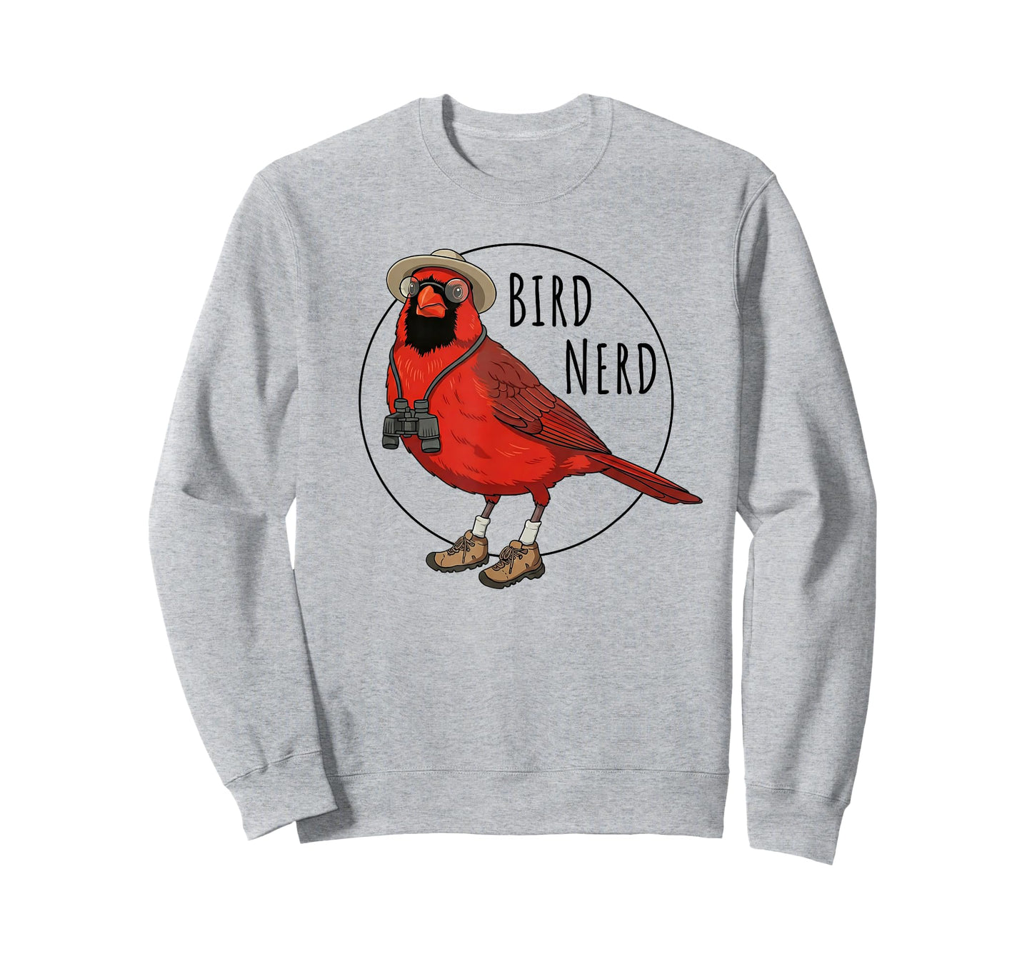 Red Cardinal Bird Nerd Funny Watching Birding Lover Watcher T-Shirt