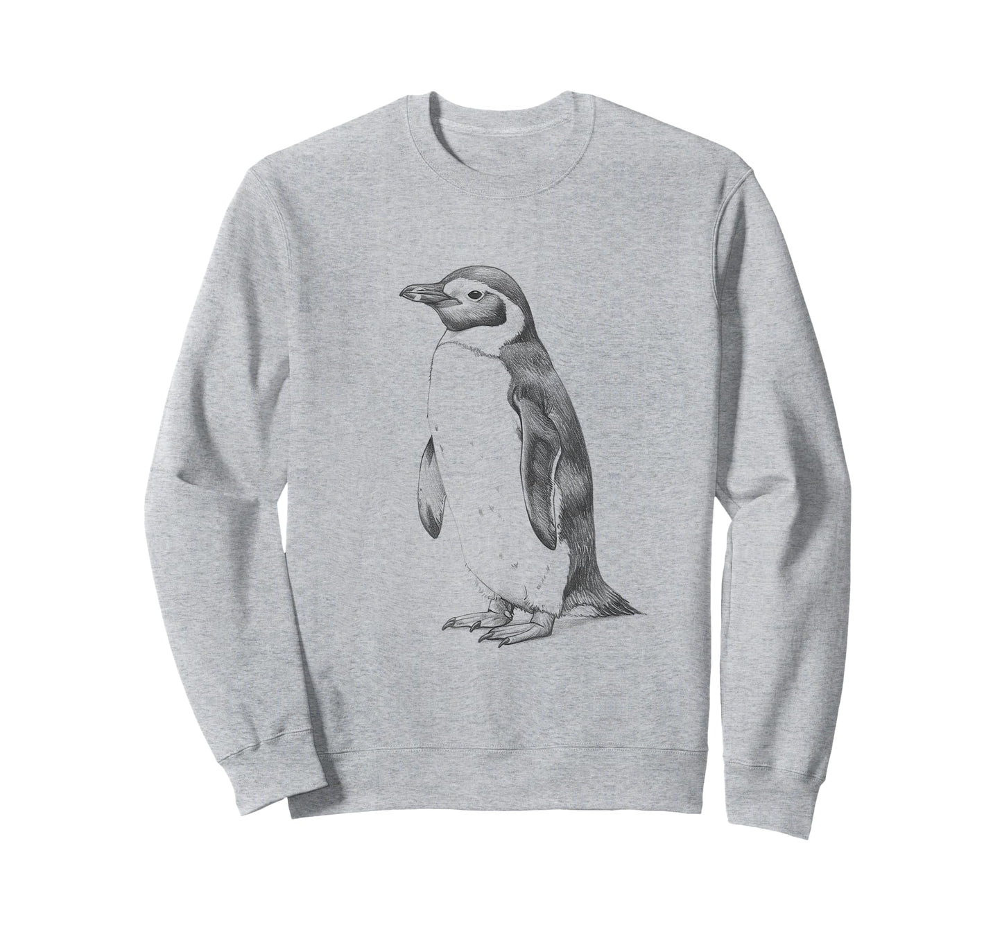 Vintage Penguin Drawing Art Design T-Shirt
