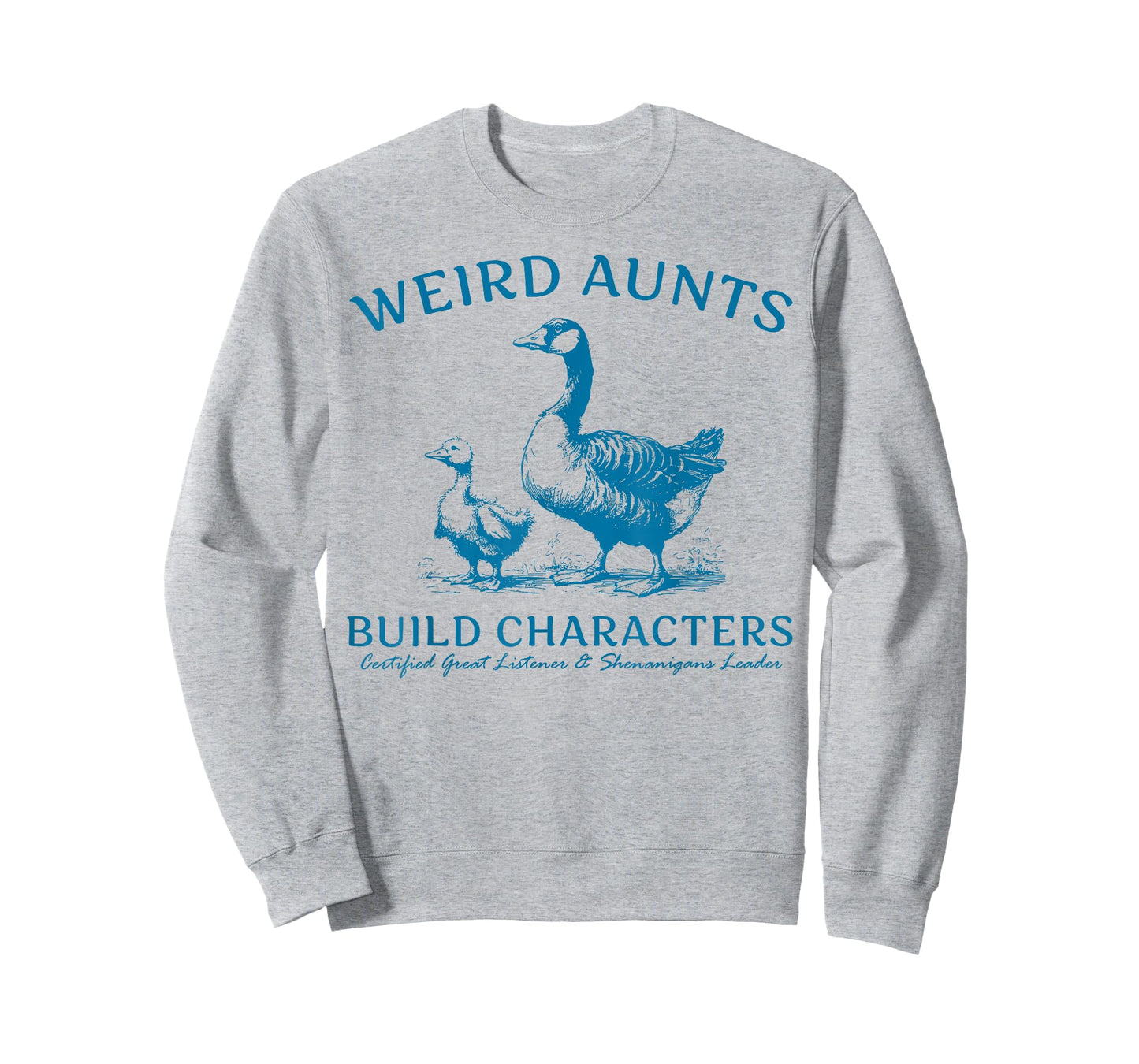 Retro Weird Aunt Builds Character Silly Goose Aunt Sayings T-Shirt