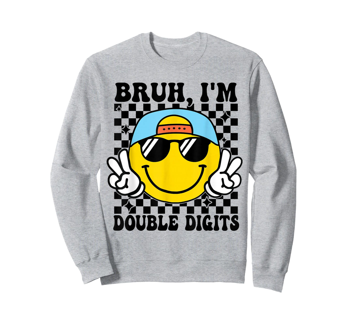 Bruh I'm Double Digits 10 Year Old boy Birthday 10 Birthday T-Shirt