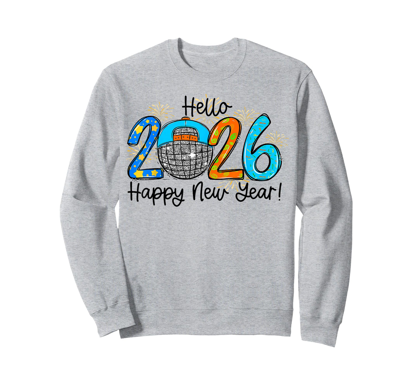 Hello 2026 Happy New Year Party Boys Kids Toddlers T-Shirt