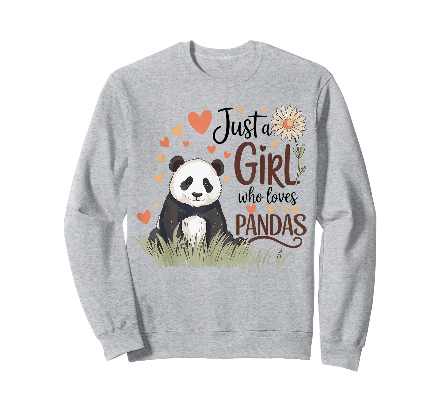 Just a Girl Who Loves Pandas Cute for Girls Women T-Shirt