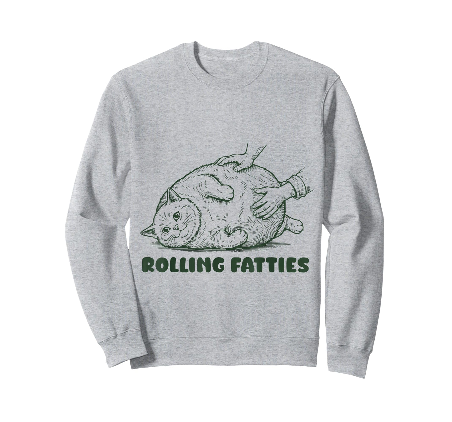 Rolling Fatties British Shorthair Funny Cute Cat Lover T-Shirt