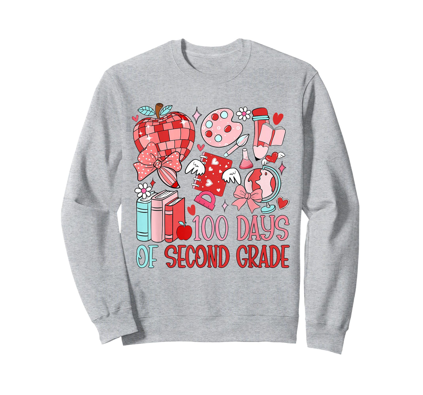 100 Days of Second Grade 100th Day of School Teacher Kids T-Shirt