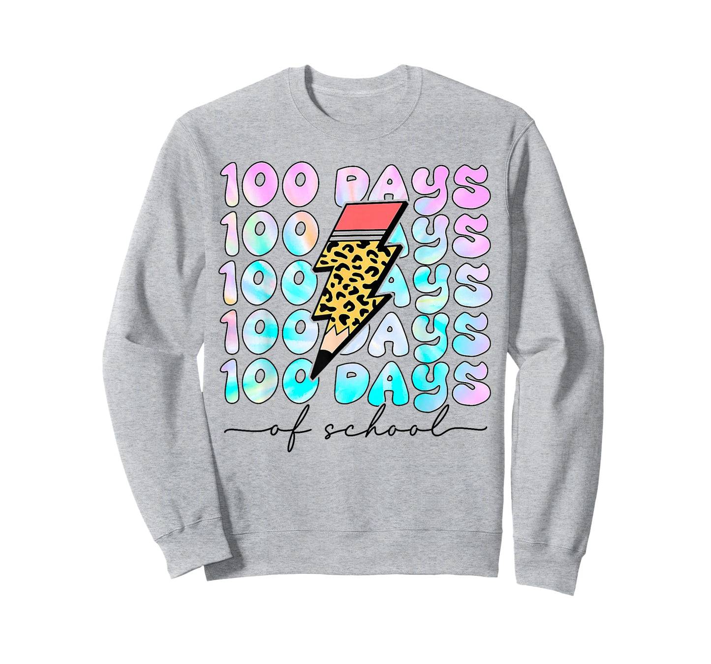 Happy 100th Day of School Tie Dye Teacher Student 100th Day T-Shirt