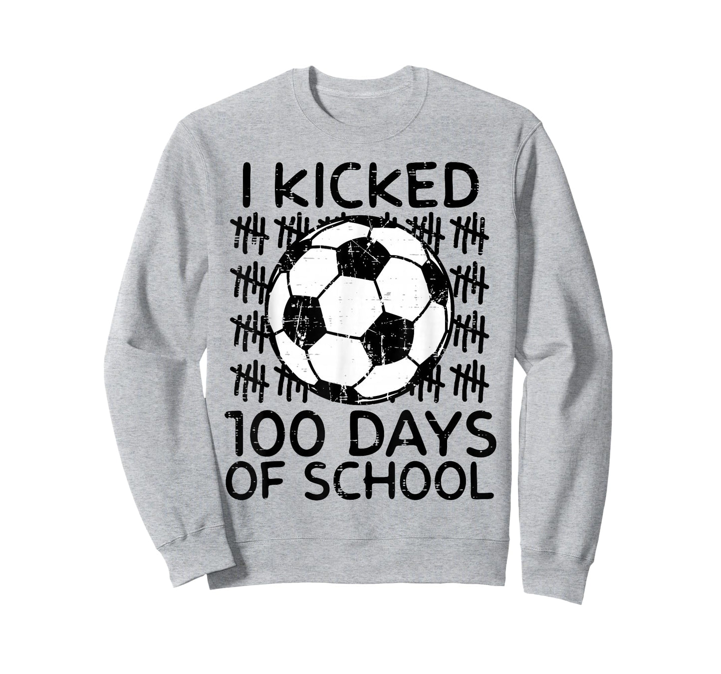 I Kicked 100 Days of School Soccer 100th Day Boys Kids T-Shirt