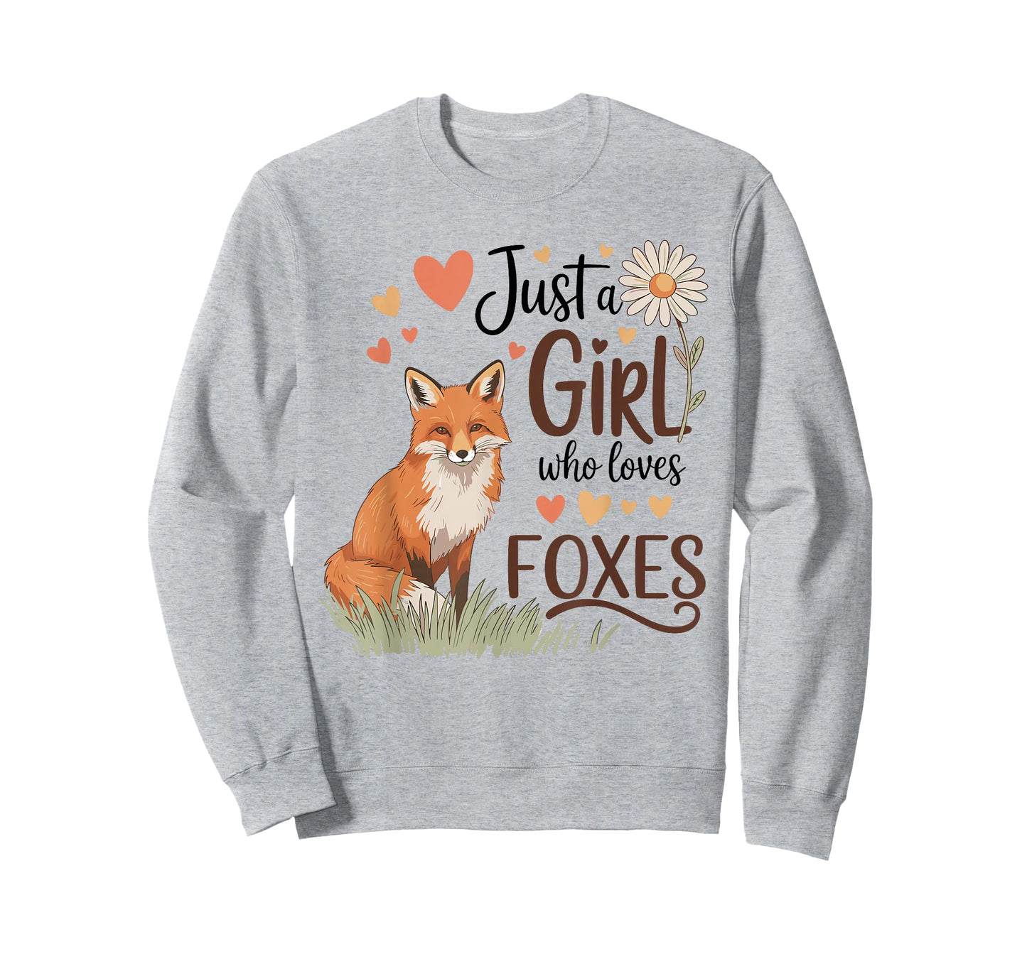Just a Girl Who Loves Foxes Cute for Girls Women T-Shirt