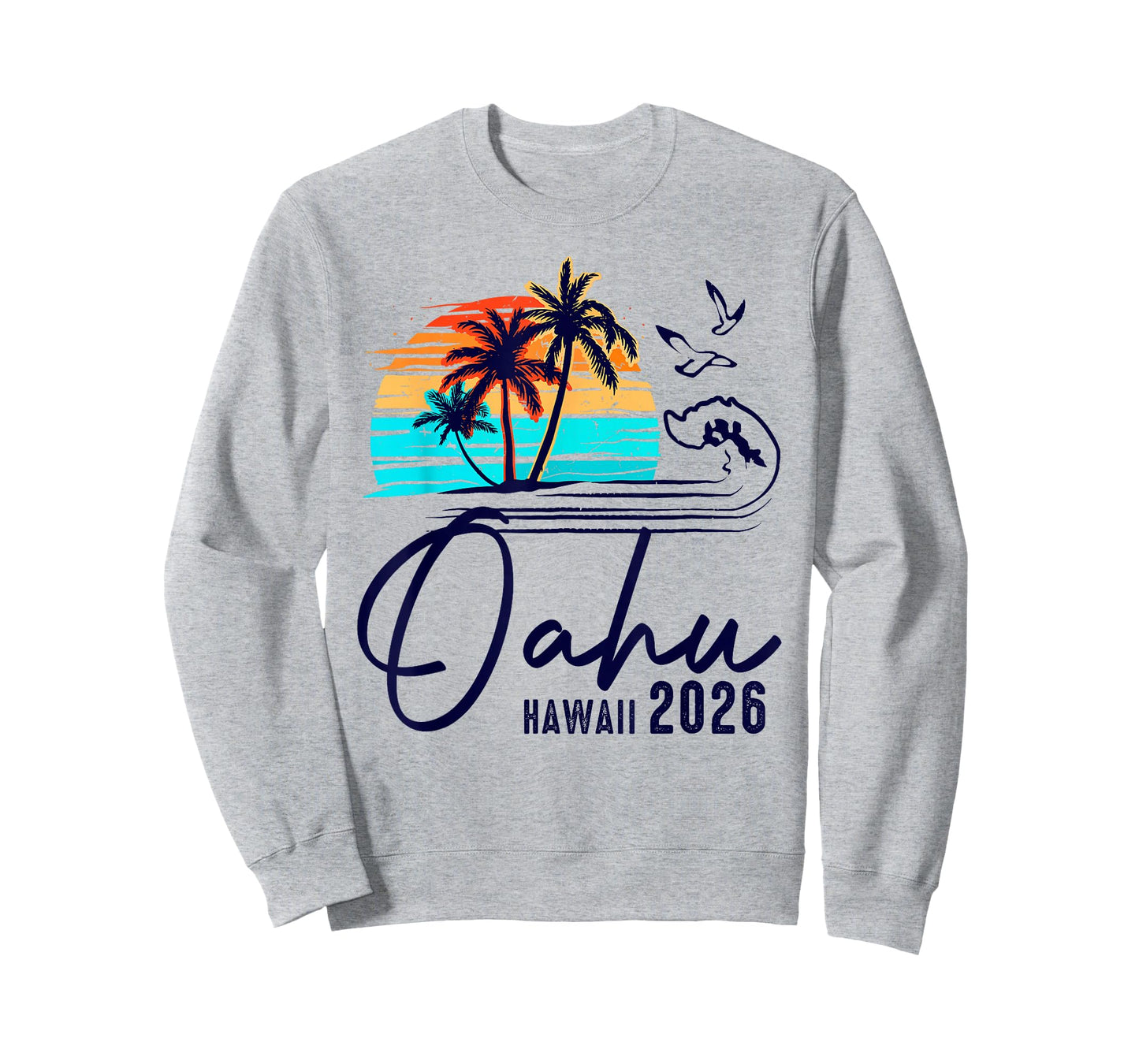 Oahu Hawaii 2026 Vacation Beach Matching Family Group T-Shirt