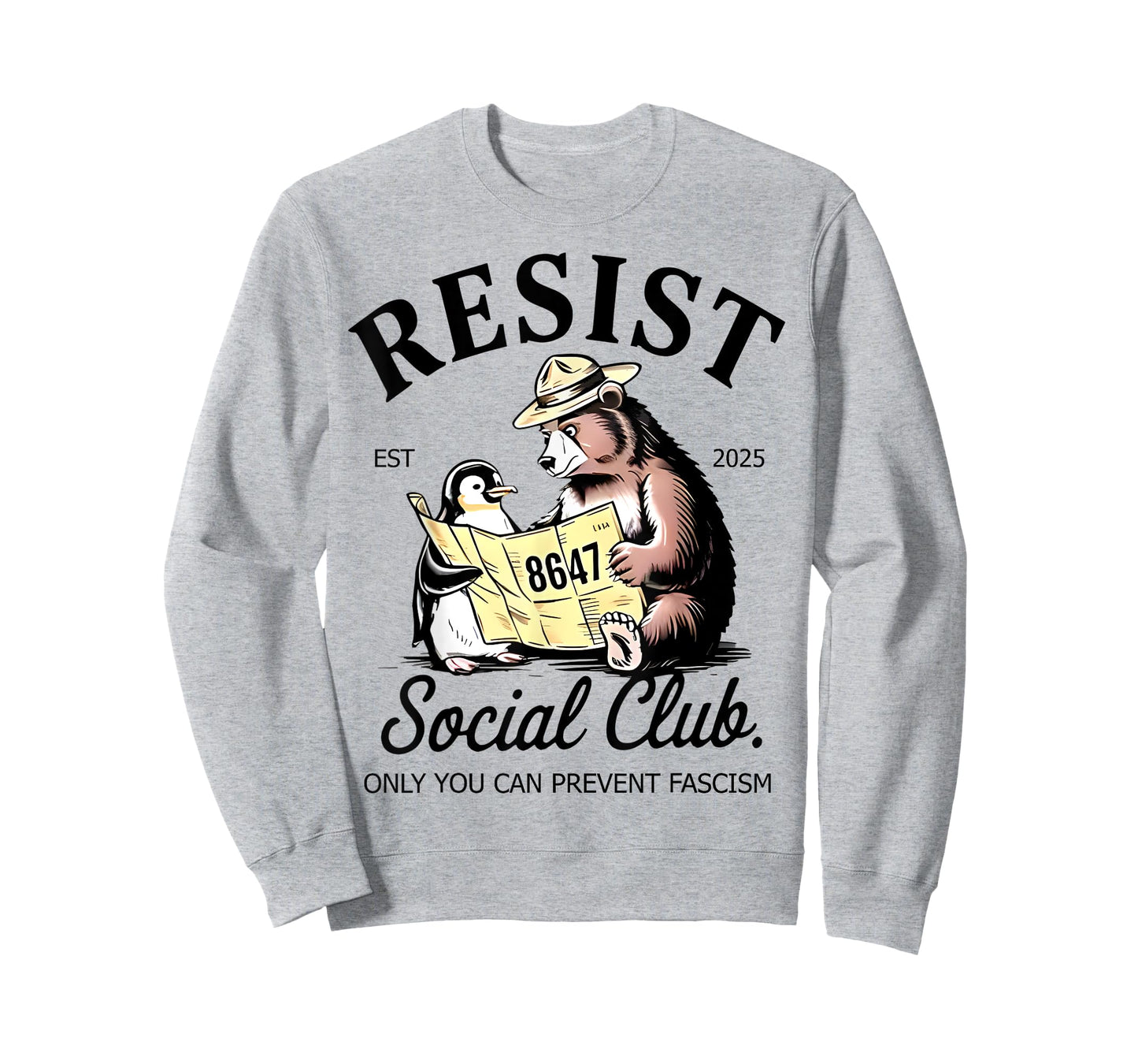 Bears Penguins Resist Social Club Protest Against Tariffs T-Shirt