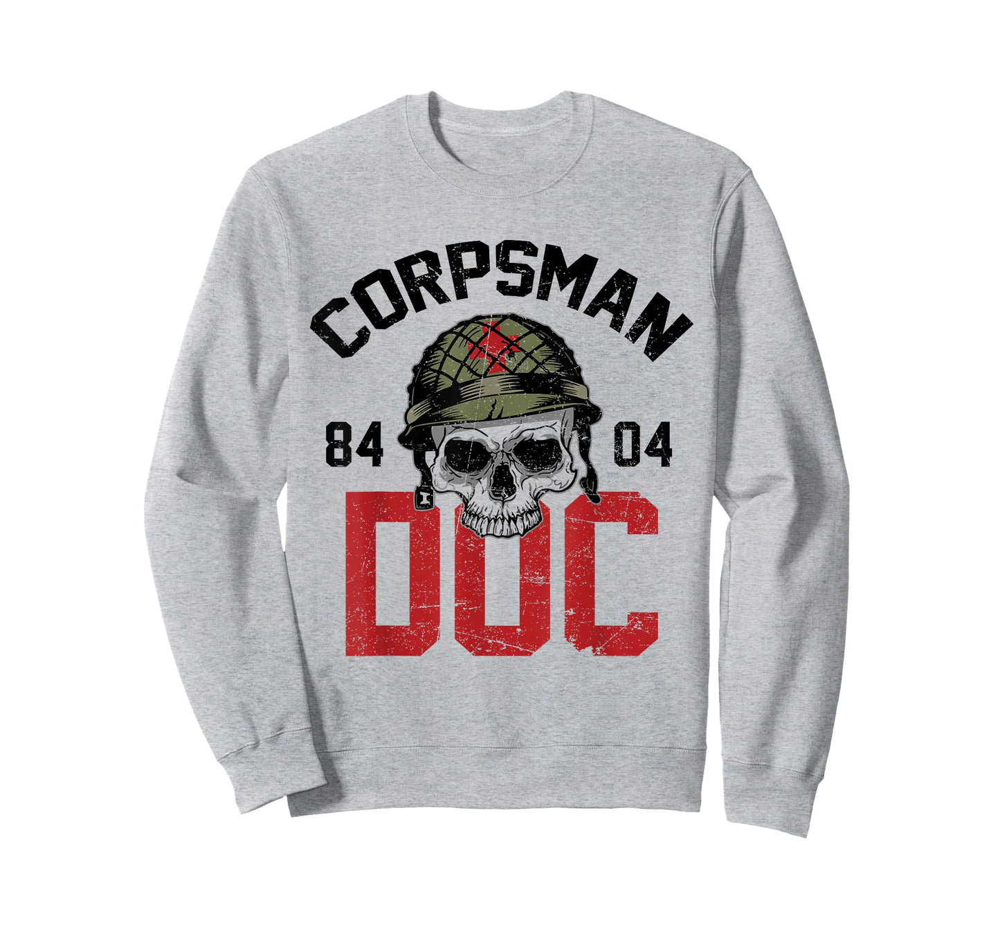 Funny Hospital Corpsman 8404 Devil Doc US Veteran Military T-Shirt