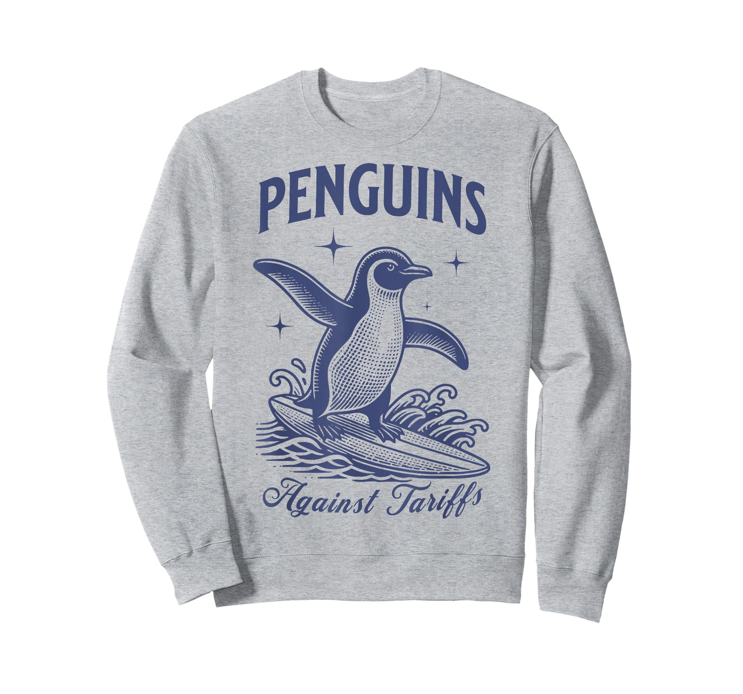 Penguins Against Tariffs Resist Penguins Activism Graphic T-Shirt