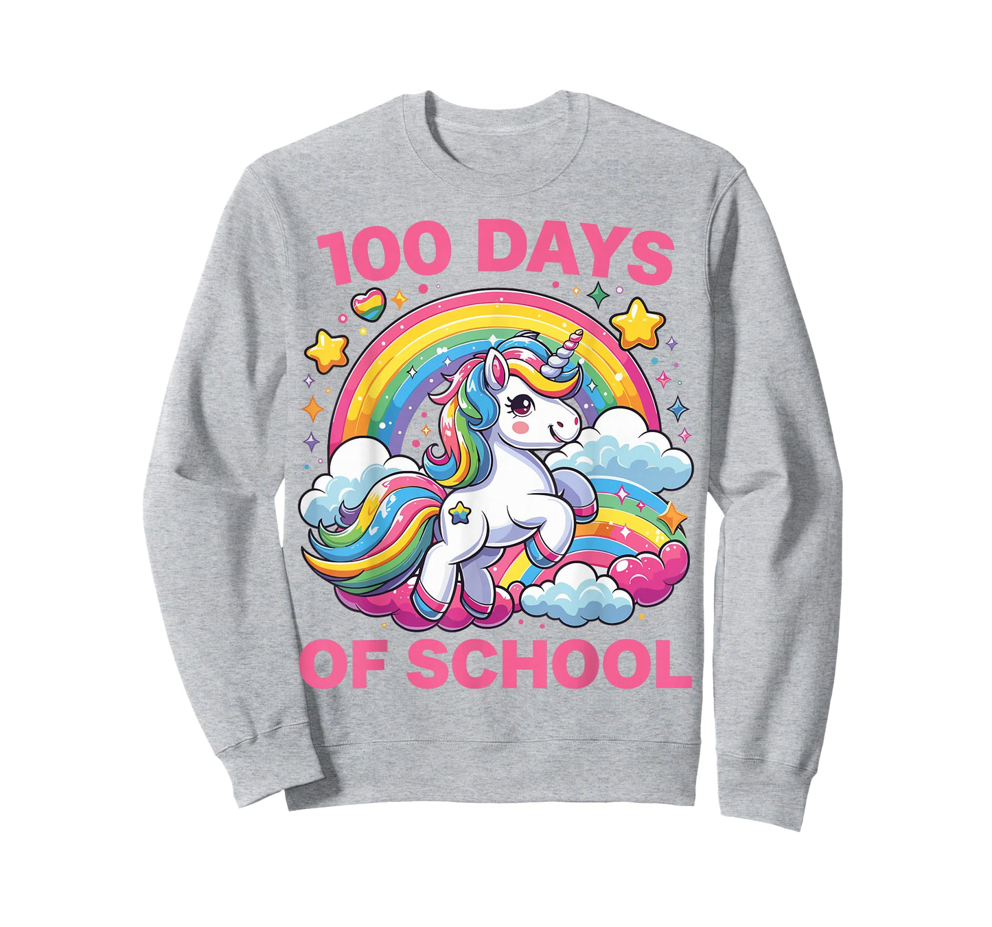 100 Days of School Unicorn Girls Teacher 100th Day of School T-Shirt