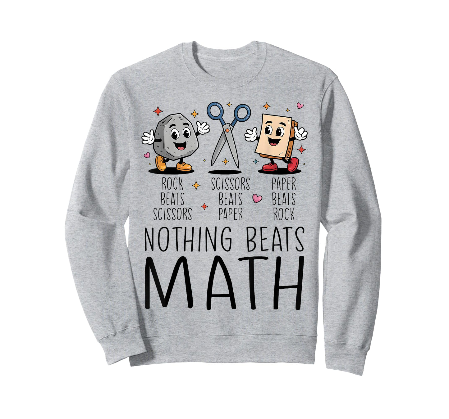 Nothing Beats Math Rock Paper Scissors T-Shirt